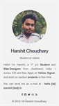 Mobile Screenshot of harshit.in