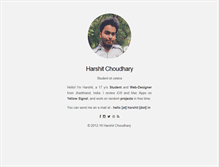 Tablet Screenshot of harshit.in